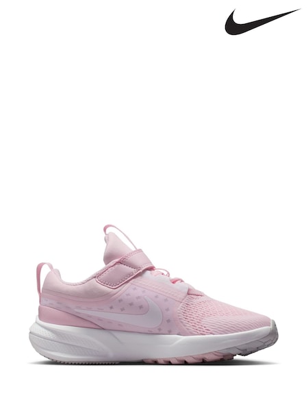 Nike White/Pink Foam Junior Star Runner 5 Trainers (AP3434) | €50