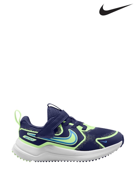 Nike Navy Volt Junior Cosmic Running Trainers (AP3480) | €42