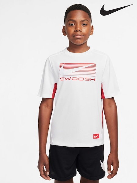 Nike White Multi Dri-FIT Short Sleeve Shirts (AP3490) | €35