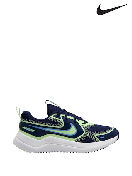 Nike Navy Volt Youth Cosmic Running Trainers (AP3492) | €50