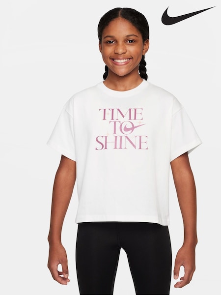Nike White Empower Graphic Print T-Shirt (AP3693) | €29