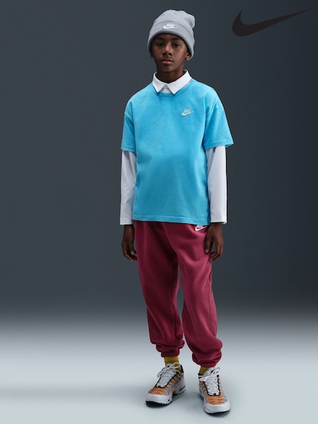 Azul báltico - Nike Club Wash Effect T-Shirt (AP3756) | 33 €