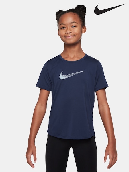 Nike Midnight Navy Pro Dri-FIT Veneer One Short Sleeve T-Shirt (AP3762) | €37
