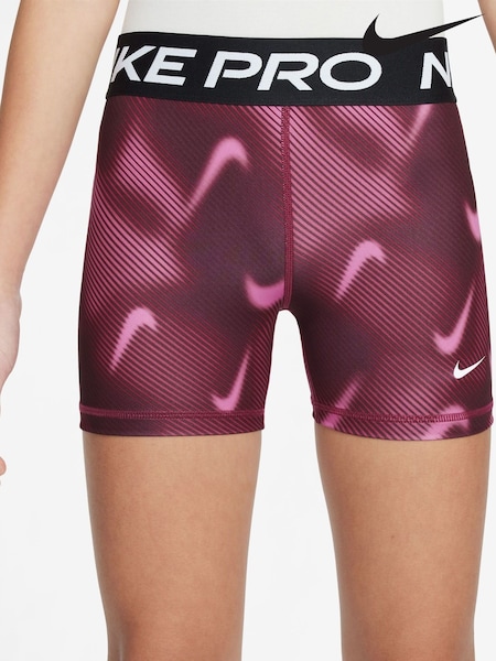 Nike Beet Pink Pro Dri-FIT Veneer Printed 5-Inch Shorts (AP3867) | €35