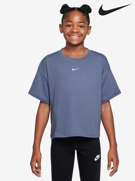 Nike World Indigo Blue Sportswear Boxy T-Shirt (AP3891) | €25