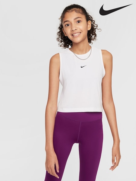Nike White Pro Dri-FIT Vest Top (AP3905) | €37