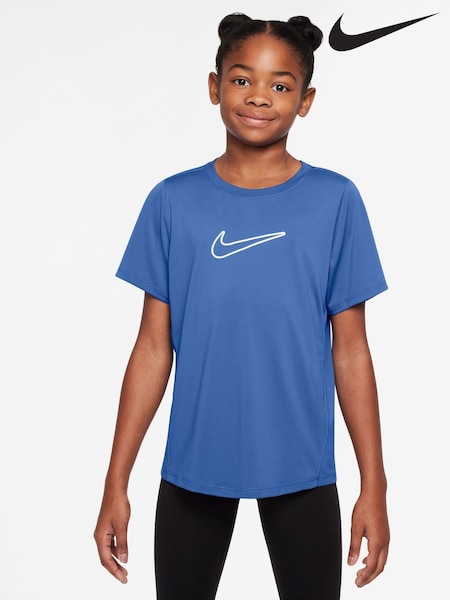 Nike Comet Blue Dri-FIT One Short Sleeve T-Shirt (AP3961) | €32