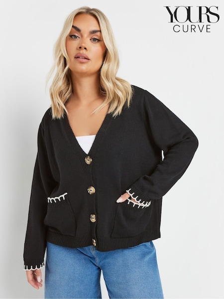 Yours Curve Blanket Stitch Cardigan (AP4006) | € 45