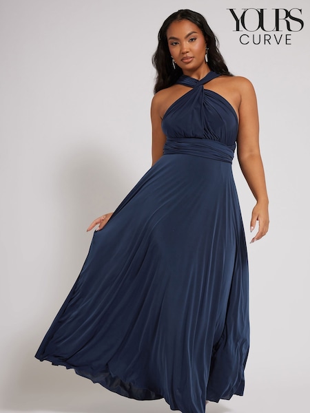 أزرق - Yours Curve London Multiway Maxi Dress (AP4007) | ‏38 ر.ع.‏