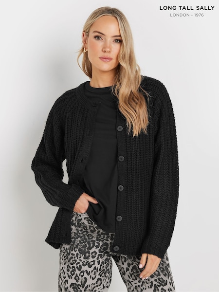 črna - Long Tall Sally Chunky Knitted Cardigan (AP4015) | € 43