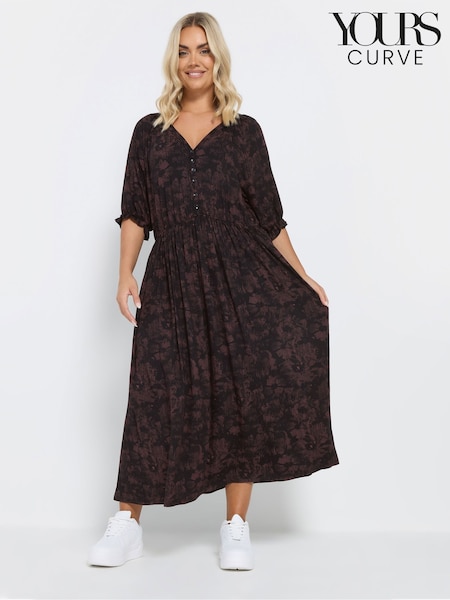 Yours Curve Black Midaxi Dress (AP4029) | 2,223 UAH