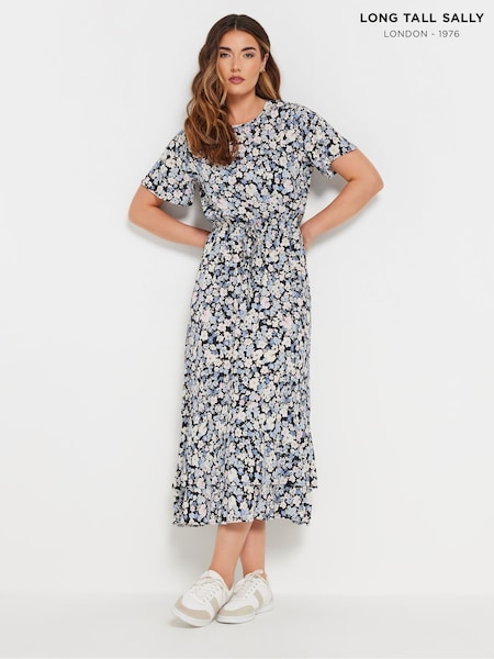 Long Tall Sally Dark Blue Tie Waist Dress (AP4092) | 2,163 UAH