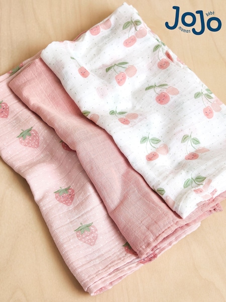 JoJo Maman Bébé 3-Pack Muslins (AP4160) | 19 €