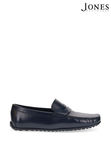 أزرق - Jones Bootmaker Paterson Leather Moccasin Loafers (AP4191) | ‏54 ر.ع.‏