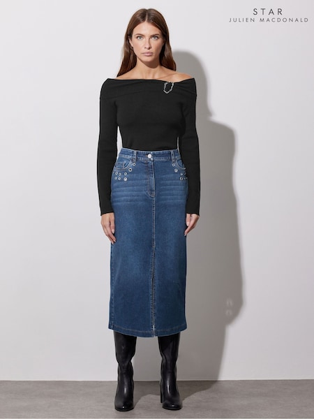 Star By Julien Macdonald Eyelet Skirt (AP4255) | ‏251‏₪