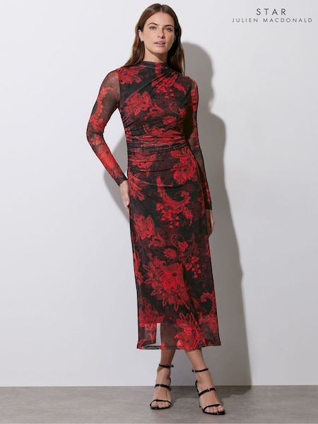 Star By Julien Macdonald Paisley Mesh Maxi Dress (AP4288) | €102