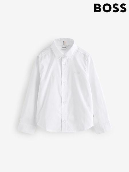 BOSS Long Sleeve Logo Occasion 100% Cotton Shirt (AP4400) | €124