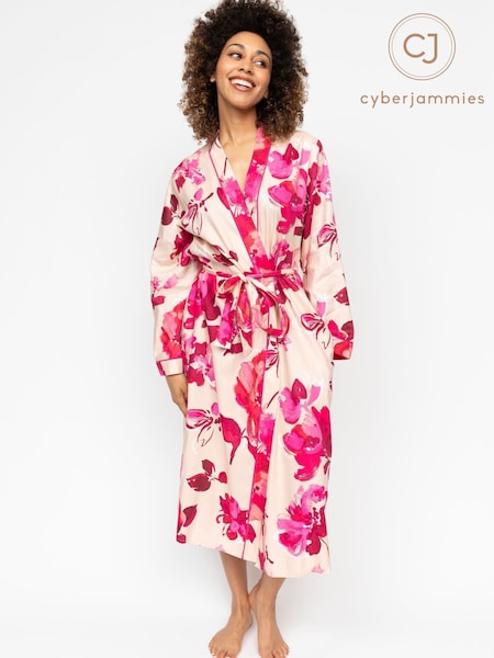 Cyberjammies Floral Print Long Dressing Gown (AP4427) | 69 €