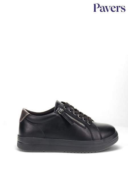 črna - Pavers Lace-Up Chunky Trainers (AP4485) | € 53