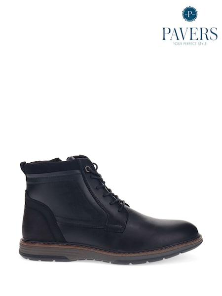 Musta - Pavers Patched Lace Up Boots (AP4487) | €63
