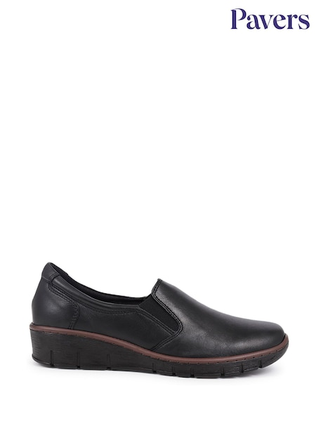 Pavers Black Slip-On Casual Shoes (AP4496) | €68
