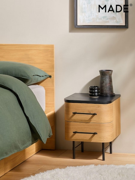 MADE.COM Oak Effect Zeke Bedside Table (AP4513) | €251