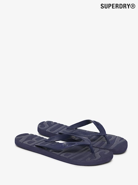 כחול  - Superdry Core Logo Sandals (AP4539) | ‏101‏₪