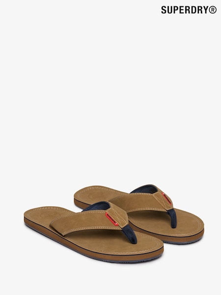 חום כרום - Superdry Premium Sandals (AP4545) | ‏116‏₪