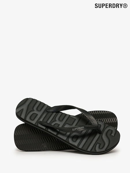 שחור - Superdry Core Logo Sandals (AP4546) | ‏101‏₪