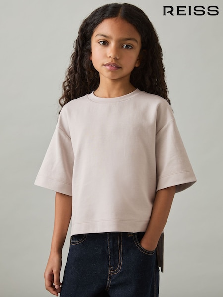 Reiss Anabelle Stretch-Cotton Oversized Alto-Low T-Shirt (AP4597) | 25 €