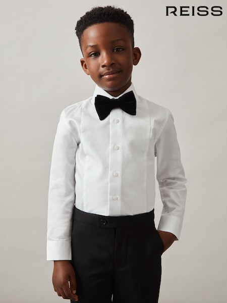 Reiss White Marcel Cotton Slim-Fit Dinner Shirt (AP4599) | 265 QAR