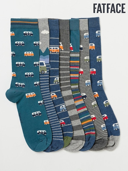 FatFace Multi 7 Pack Men's Socks (AP4610) | €40