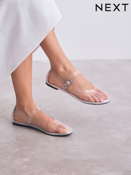 Silver Forever Comfort® Round Toe Vinyl Mary Jane Shoes (AP4624) | €37