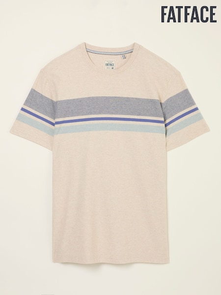 FatFace Natural Kiln Chest Stripe Tee (AP4635) | €40