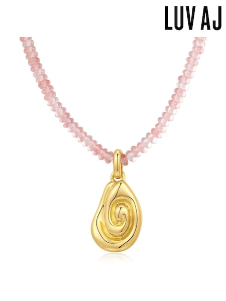Luv Aj Gold Tone The Coquille Beaded Necklace (AP4651) | €160