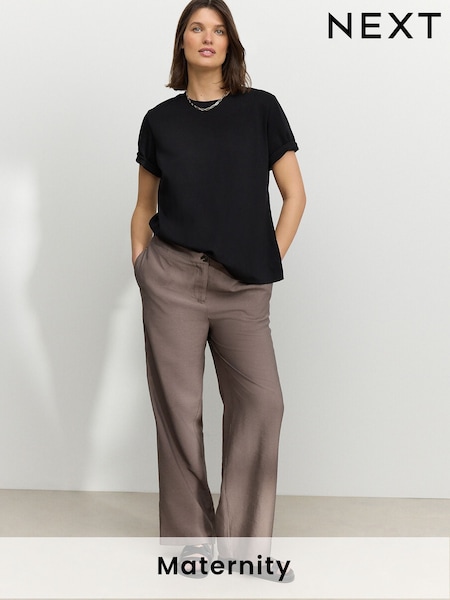 חום אפרפר - Maternity Work Trousers (AP4662) | ‏127‏₪