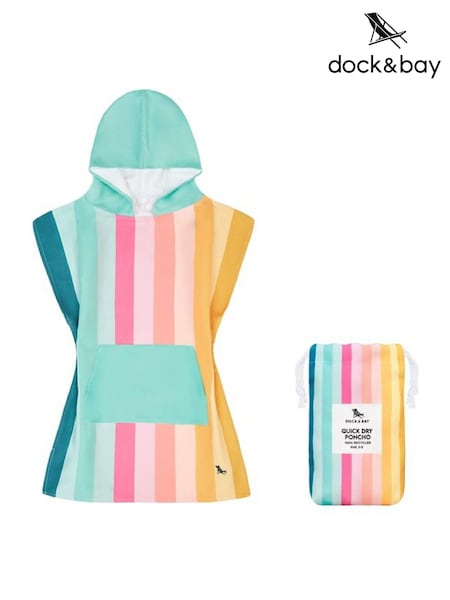 Dock & Bay Coastal Candy Kids Quick Dry Beach Poncho (AP4713) | €38
