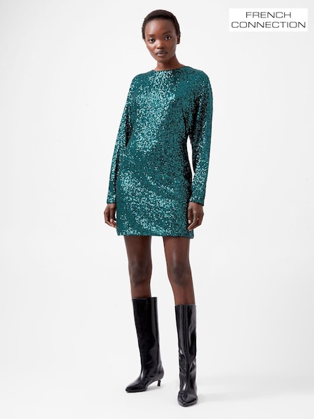 French Connection Elena Sequin Bow Back Dress (AP4727) | €67