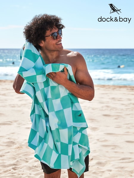Dock & Bay Check Mate Quick Dry Beach Pool Towel (AP4742) | €43 - €49