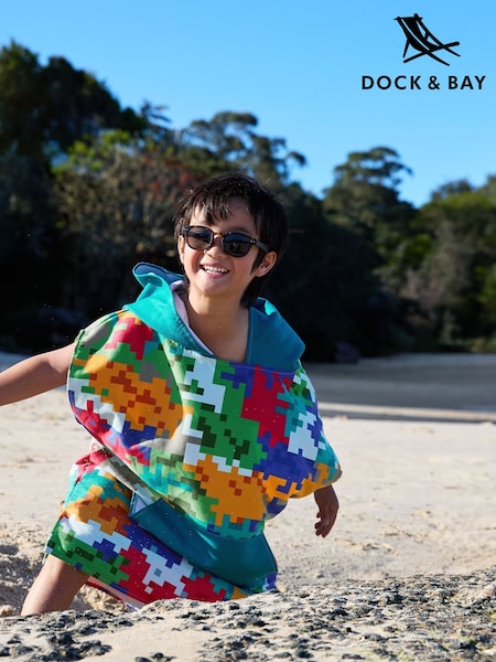 Dock & Bay Camo Cubes Kids Quick Dry Beach Poncho (AP5003) | €38