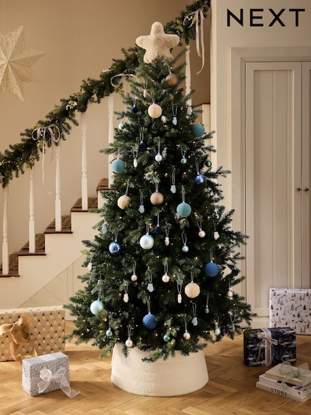 50 Pack Skandi Blue Shatterproof Christmas Baubles (AP5104) | €18