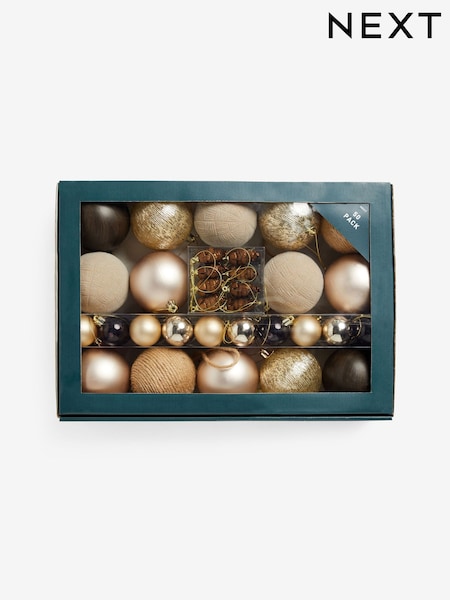 50 Pack Shatterproof Christmas Baubles (AP5111) | ‏78 ر.ق.