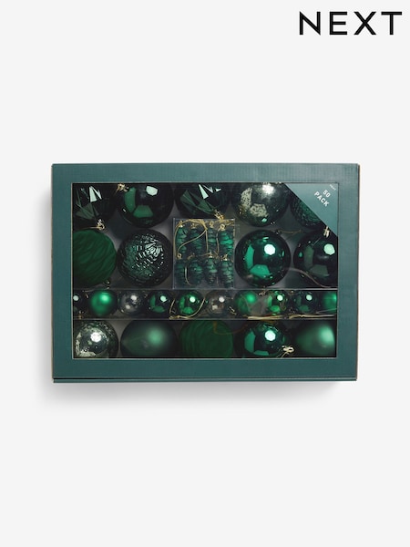 50 Pack Shatterproof Christmas Baubles (AP5114) | ‏78 ر.ق.