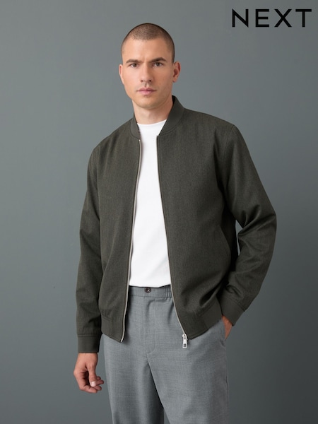 Khaki Green Smart Bomber Jacket (AP5200) | €65