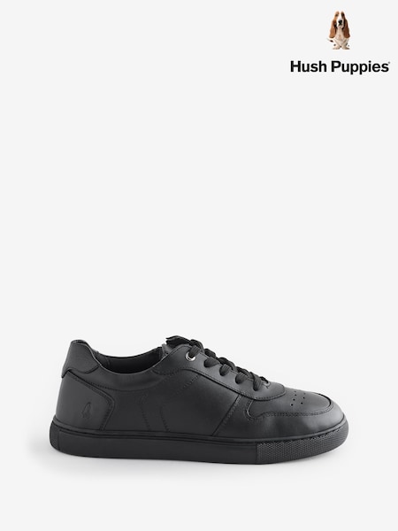 Hush Puppies Senior Back To School Dougie Lace Black Trainers (AP5216) | €74
