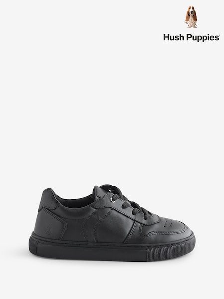 Hush Puppies Back To School Dougie Lace Up Black Trainers (AP5234) | €63