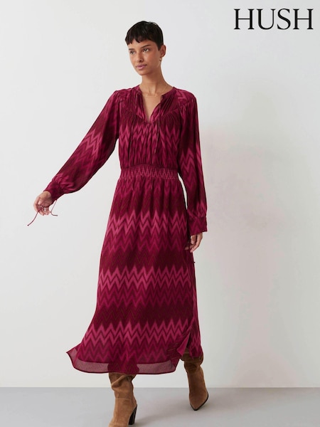 Hush Red Melodie Midi Dress (AP5412) | €44.50