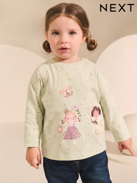 Green Fairy Long Sleeve T-Shirt (3mths-7yrs) (AP5476) | €10 - €12
