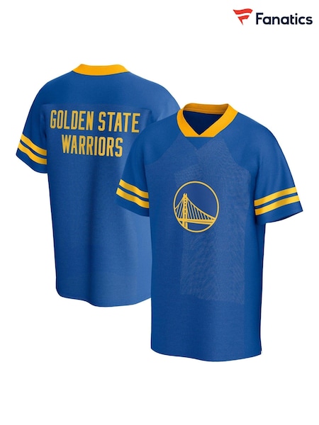 Fanatics Blue NBA Golden State Warriors Foundation American Football Fashion Top (AP5532) | €43