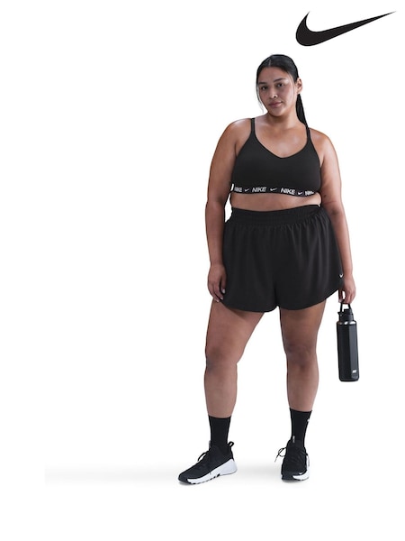 Nike Black Curve Indy Light Support Padded Adjustable Sports Bra (AP5647) | €47
